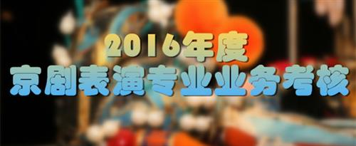 免费看操逼逼片国家京剧院2016年度京剧表演专业业务考...